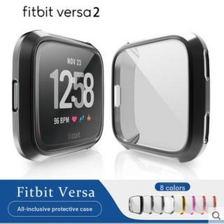 Ốp bảo vệ bằng TPU mềm mại siêu mỏng mạ điện thích hợp cho đồng hồ thông minh Fitbit Versa 2
