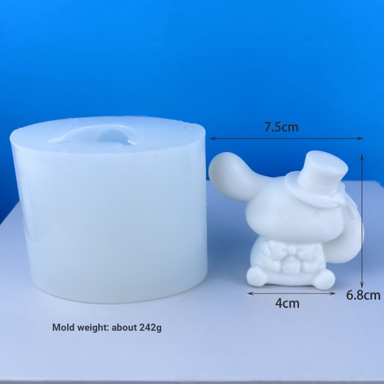 Khuôn Silicon Làm Búp Bê Hình Động Vật Hoạt Hình Ba Chiều diy sanrio kuromi pikachu