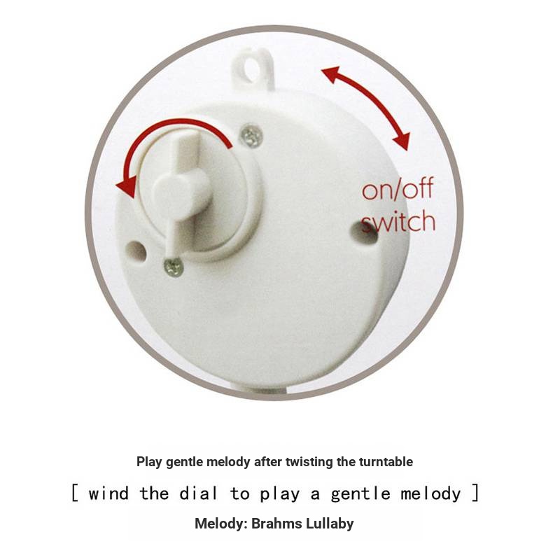 Chuông Xoay Bằng Vải Phát Nhạc Treo Giường Ngủ Cho Bé