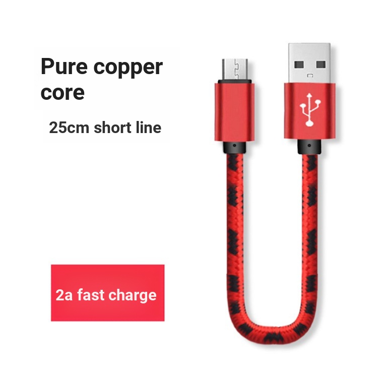Dây Cáp Sạc Truyền Dữ Liệu Ngắn 25cm Cho android / apple type-c xiaomi samsung huawei oppo