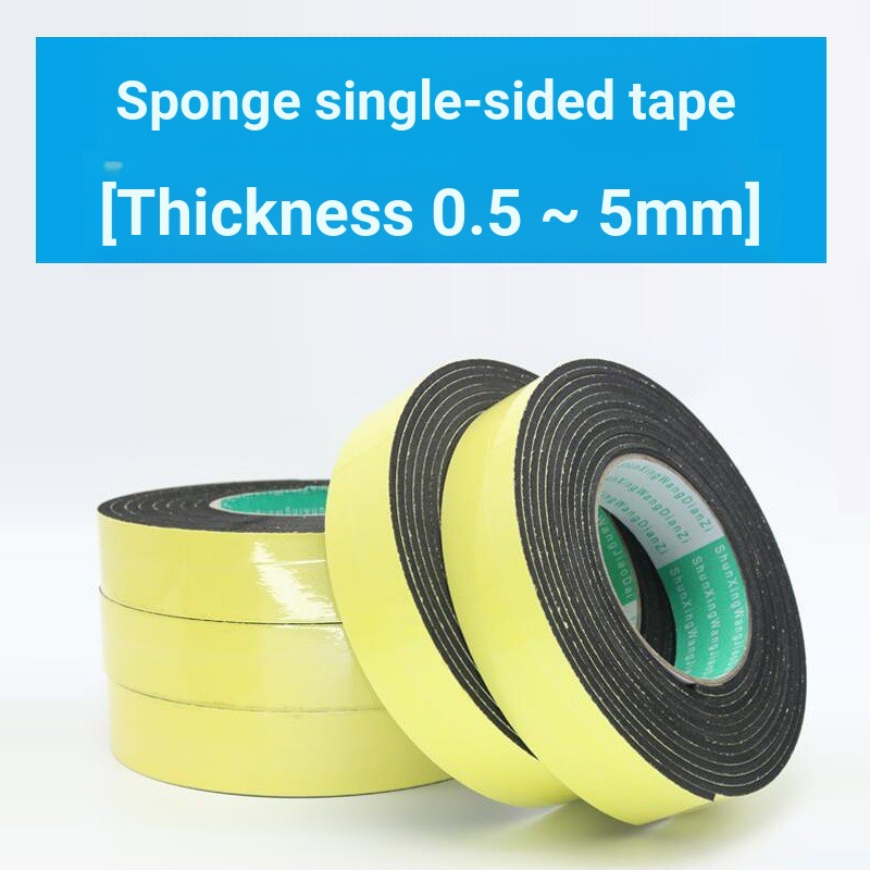Băng Keo Xốp eva Một Mặt Màu Đen Chống Va Chạm Dày 0.5 1 1.5 2 3 4mm