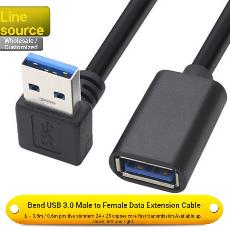 Dây Cáp Nối Dài Khuỷu Tay Trái Phải usb3 0 Bẻ Góc 90o usb3 0