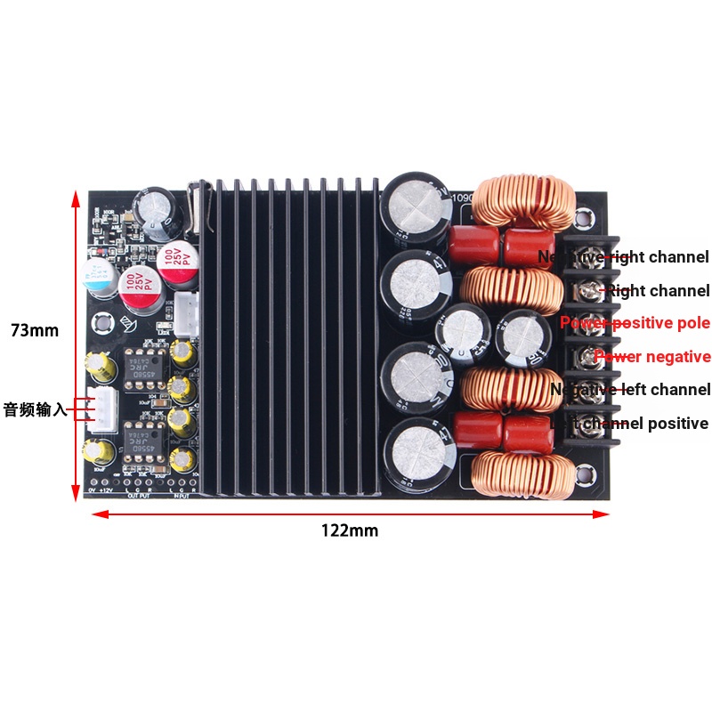 1 Bảng Mạch Khuếch Đại Âm Thanh Kỹ Thuật Số tpa3255 300w * 2 Công Suất Cao 2.0 600w