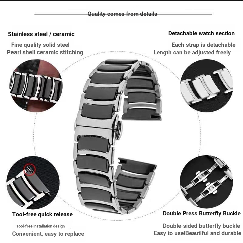 SAMSUNG Dây Đeo Bằng Thép Không Gỉ 22mm Cho huawei gt4 / gt3 46mm / gt2 46mm / gt2 pro / gt2e / 3 / 4pro / gt2e / s3 / honor magic2 46mm / huami 2 / 2s