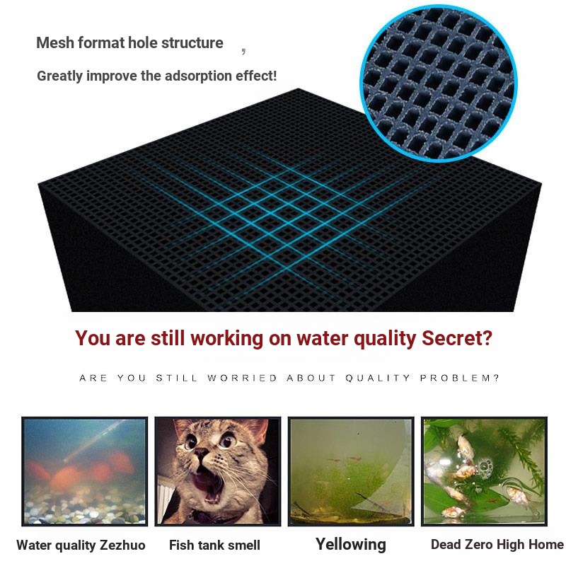 Z Khối Lập Phương Chất Liệu carbon Hoạt Tính Lọc Nước Bể Cá