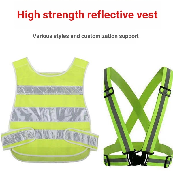 Áo Bảo Hộ Phản Quang Tốc Độ Cao Không Tay An Toàn Khi Xây Dựng Vào Ban Đêm
