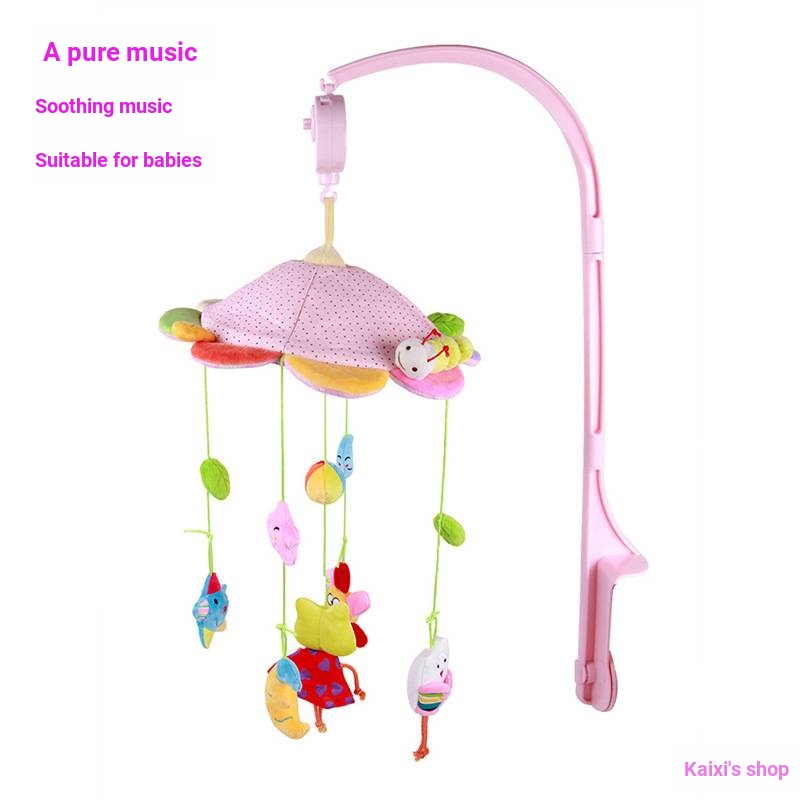 Chuông Xoay Bằng Vải Phát Nhạc Treo Giường Ngủ Cho Bé