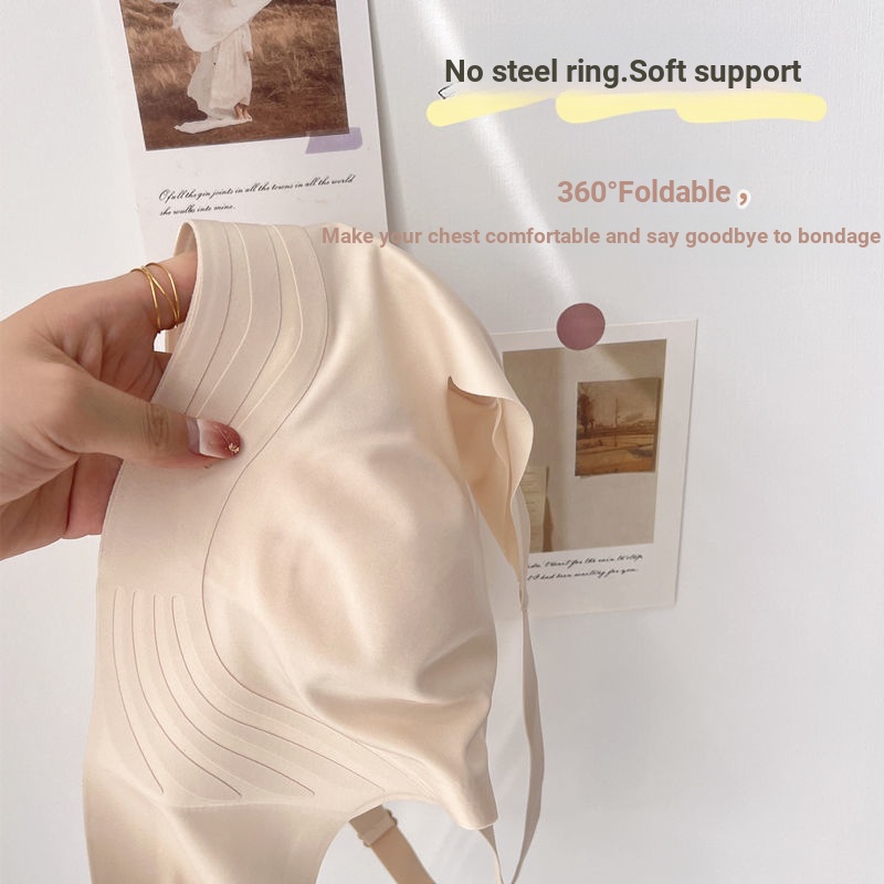 Áo Ngực latex Không Gọng Siêu Mỏng Không Đường May Cỡ Lớn Thoải Mái Thoáng Khí Cho Nữ