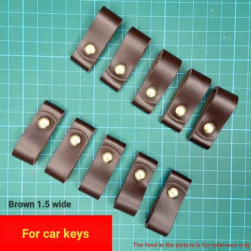 ✤✹✳Móc Chìa Khóa Xe Hơi Bằng Da Bò Thật Có Thể Tháo Rời Không Đau Sáng Tạo
