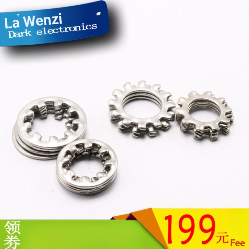 Vòng Đệm Răng Chống Trượt Bằng Inox 304 m3m4m5m6m8m10m12m14m16 Chuyên Dụng