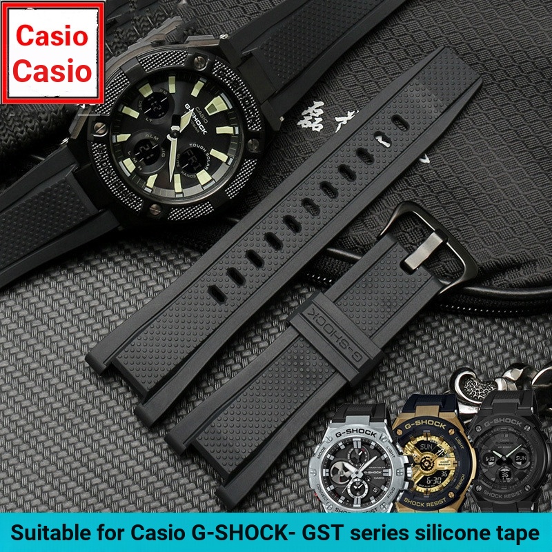Dây Đeo Silicon Chống Nước 26mm Cho casio g-shock gst-w300g s130 400g b100 series