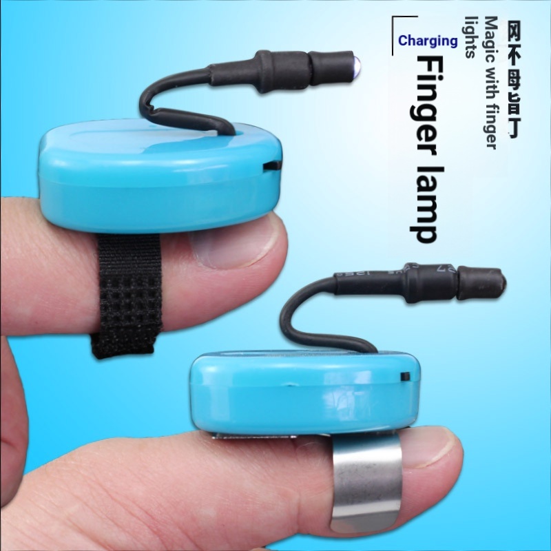 Bộ 2 Đèn led Đeo Ngón Tay Cái Chụp Tai Kèm Sạc usb Trực Tiếp Tiện Dụng