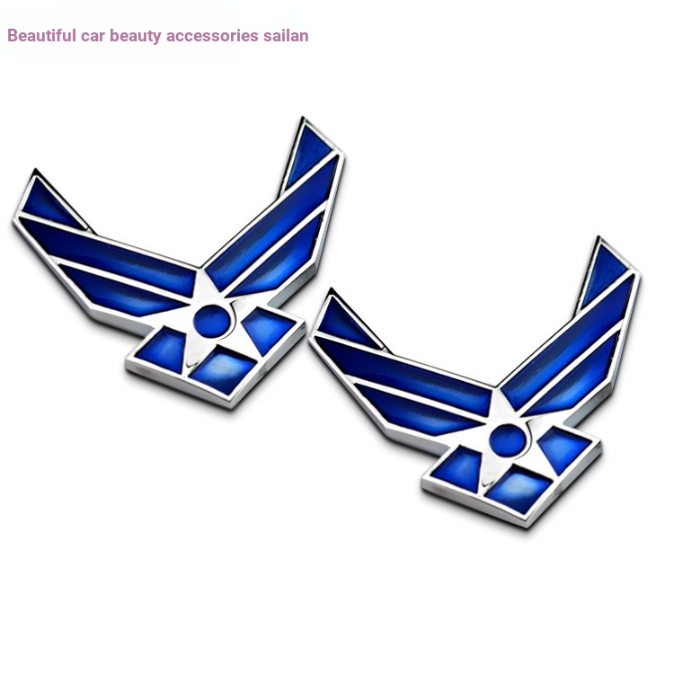 Miếng Dán Trang Trí Xe Hơi Bằng Kim Loại In logo us air force