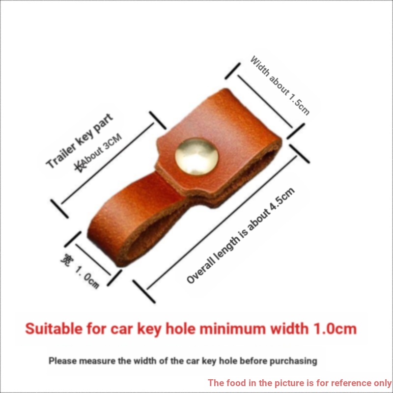 ✤✹✳Móc Chìa Khóa Xe Hơi Bằng Da Bò Thật Có Thể Tháo Rời Không Đau Sáng Tạo