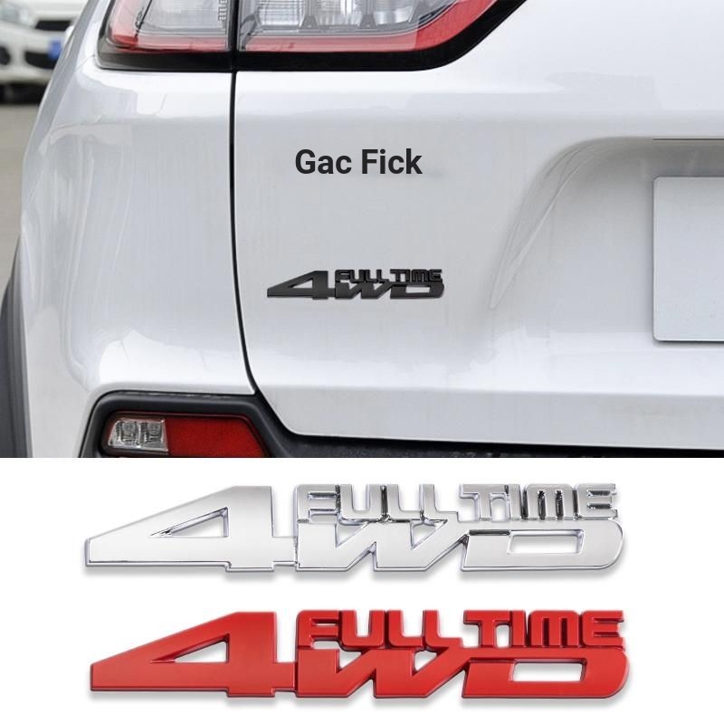 Miếng Dán Trang Trí Xe Hơi Địa Hình Bốn Bánh Bằng Kim Loại Dày 4wd Tiêu Chuẩn Bốn Bánh Họa Tiết Lưới