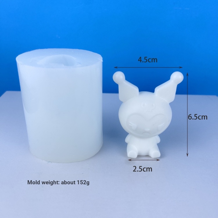 Khuôn Silicon Làm Búp Bê Hình Động Vật Hoạt Hình Ba Chiều diy sanrio kuromi pikachu