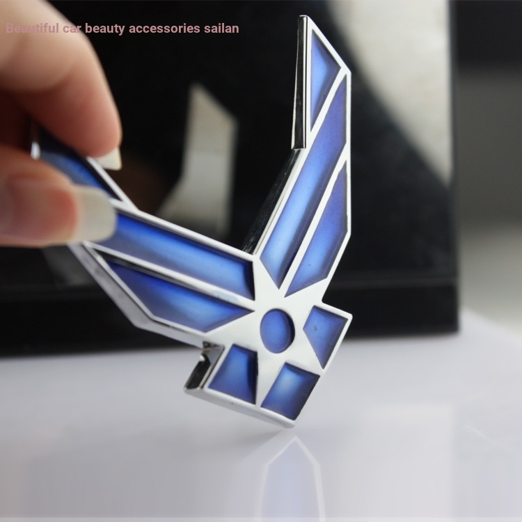 Miếng Dán Trang Trí Xe Hơi Bằng Kim Loại In logo us air force