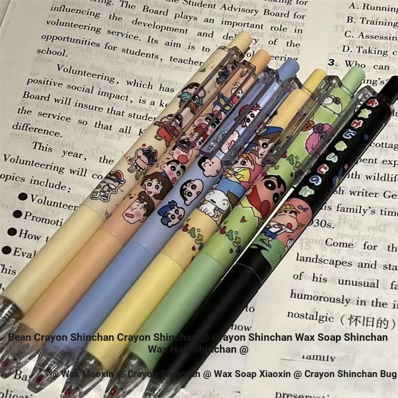 Bút Mực gel Ngòi Bút 0.5 Siêu Mịn Họa Tiết shin-chan Dễ Thương