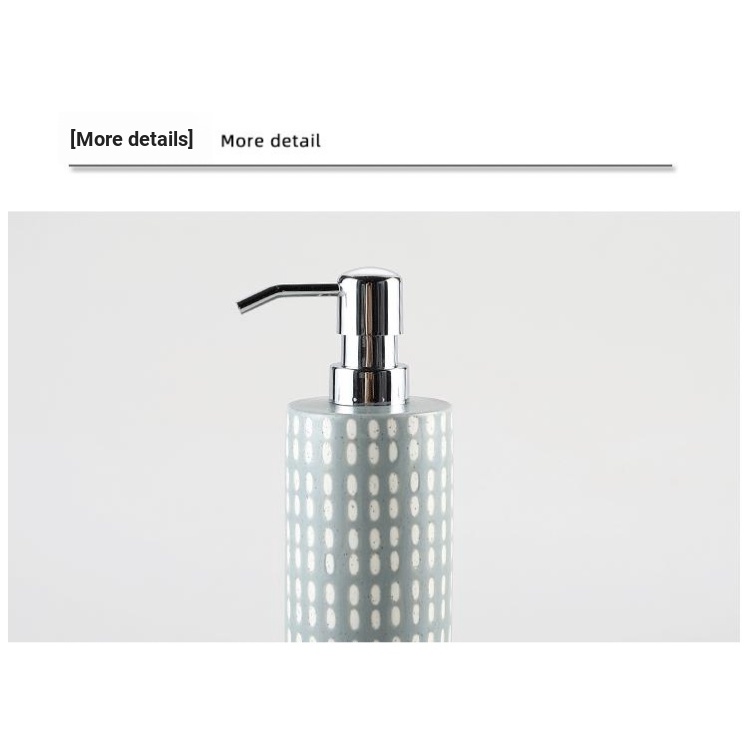 Bình Gốm Sứ Dạng Nhấn Đựng Nước Rửa Tay Trang Trí Phòng Tắm Mô Hình Sang Trọng