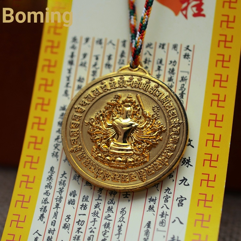 ✁♗℗Mặt Dây Chuyền Hình Phật Nâng Hạ Tiêu Chuẩn Nhỏ Treo Gương Chiếu Hậu Xe Hơi