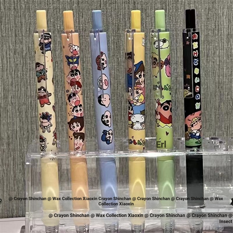 Bút Mực gel Ngòi Bút 0.5 Siêu Mịn Họa Tiết shin-chan Dễ Thương