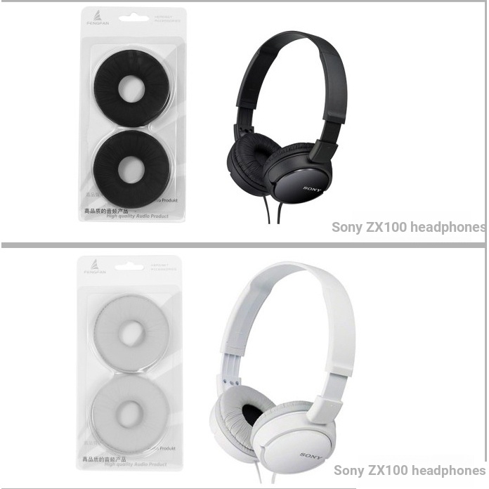 Phù Hợp Bao Da Điện Thoại 2 Màu Trắng Đen Cho sony mdr-zx310 zx100 zx110ap zx300