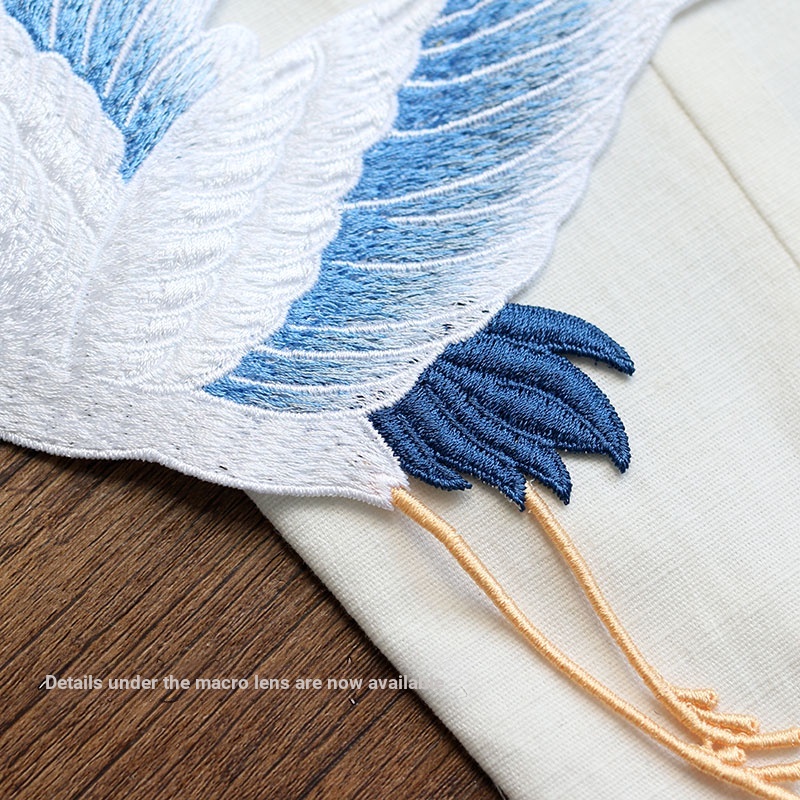 Miếng Dán Chính Hãng Thêu Họa Tiết Phong Cách Trung Hoa Không Keo Hai Hình Dạng Dùng Để Trang Trí Quần Áo