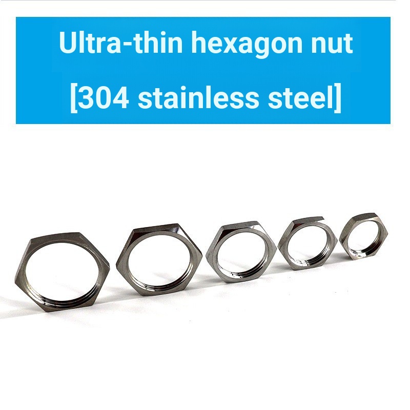 Đai Ốc Lục Giác Bằng Thép Không Gỉ 304 Cao Cấp m8 m10 m12 m14 m16 m18 m20 m22 ~ m50 gb808