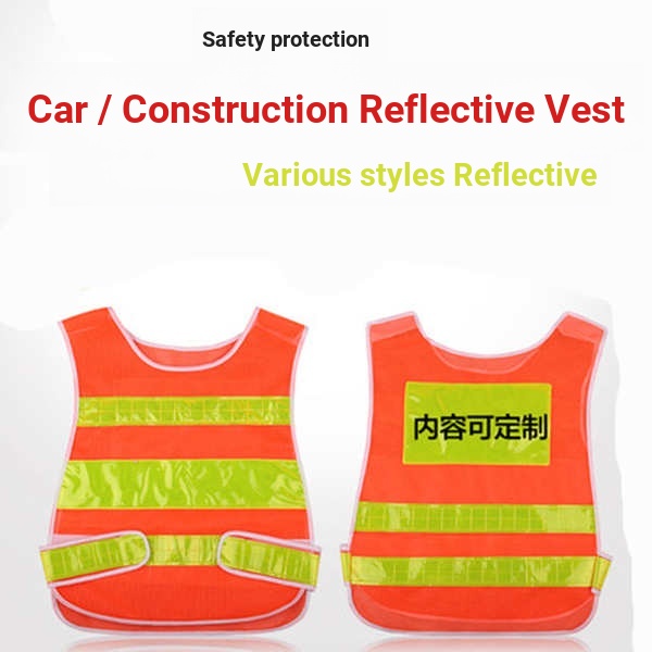 Áo Bảo Hộ Phản Quang Tốc Độ Cao Không Tay An Toàn Khi Xây Dựng Vào Ban Đêm