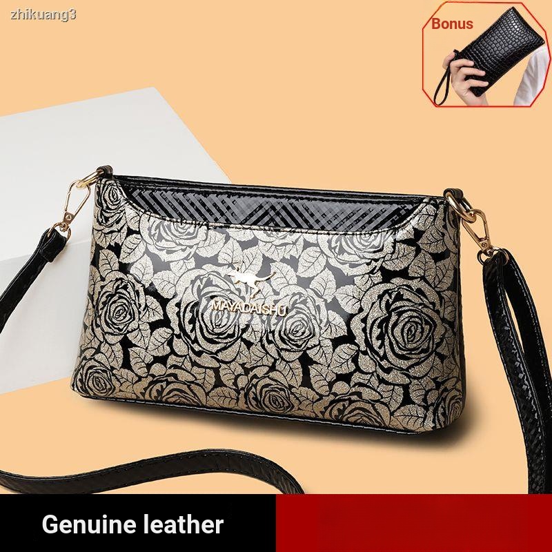 Túi Đeo Vai Bằng Da Bóng In Họa Tiết Da Báo Thời Trang Dễ Phối Đồ Cho Phụ Nữ Trung Niên