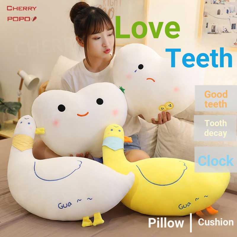Gối Ôm Nhồi Bông Hình Chiếc Răng Hoạt Hình Sáng Tạo Cho Bé