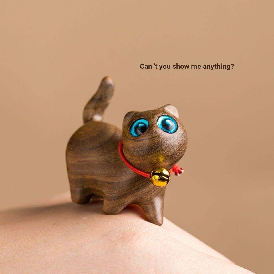 Móc Điện Thoại / Chìa Khóa Bằng Gỗ Đàn Hương Hình Mèo Totoro diy