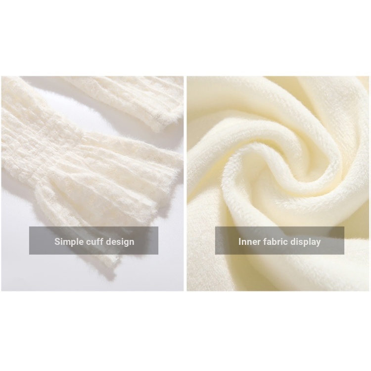 Áo Sơ Mi Tay Dài Ống Loe Phối Ren Phong Cách Hàn Quốc Thời Trang Mùa Đông Cho Nữ