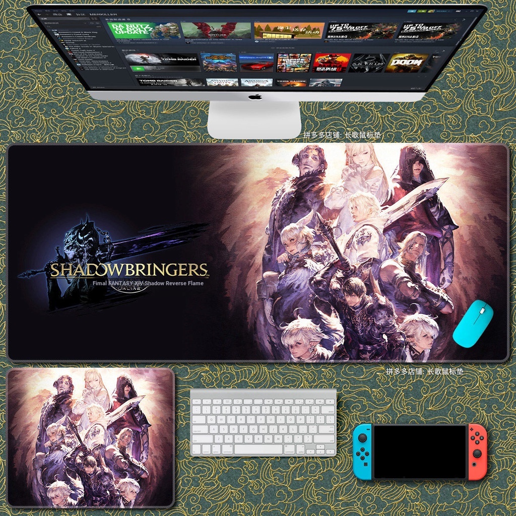 Tấm Lót Chuột Và Bàn Phím Máy Tính 14 Kích Thước Ngoại Cỡ ff14 700x300