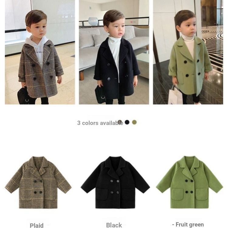 ❤Áo Khoác Len Thu Đông Tay Dài Phong Cách Mới Năm 2021 Cho Bé Trai