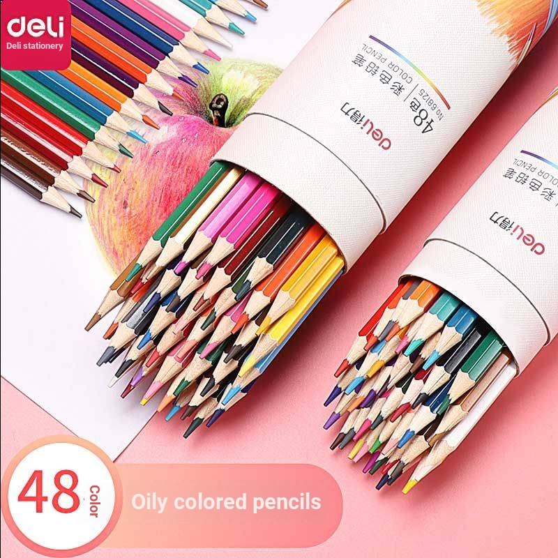 Deli Bút Chì 12 24 26 48 Màu Vẽ Tranh Sơn Dầu Thủ Công