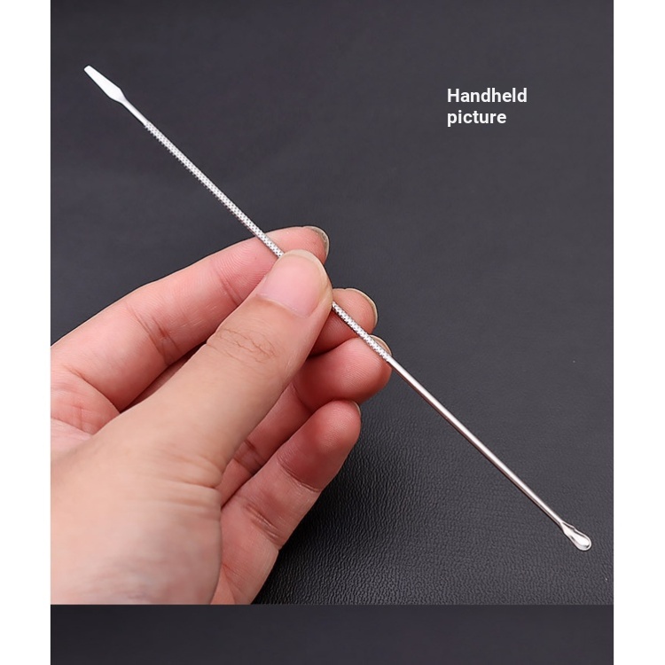 Bộ Muỗng Lấy Ráy Tai Cán Tre Siêu Dài Bằng Thép Siêu Mịn