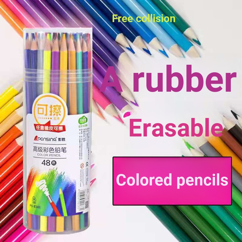 Set 12 Bút Chì 24 / 48 Màu Sắc 36 Màu Dành Cho Học Sinh Tiểu Học
