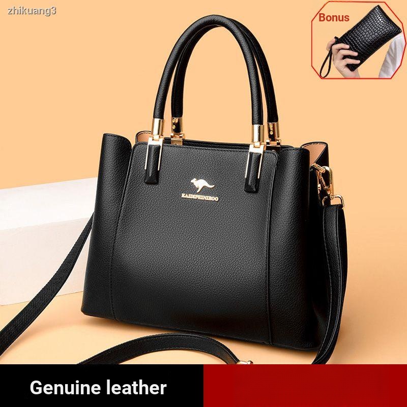 Túi Xách Da Bò Thật Thiết Kế Đơn Giản Thời Trang 2023 Cho Nữ Trung Niên