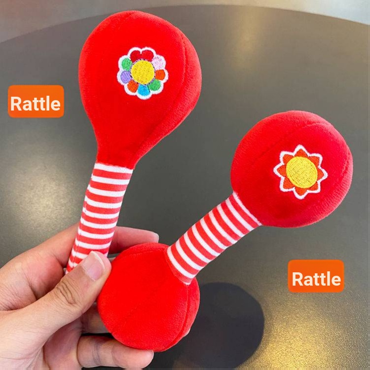 Quả Bóng Vải Mềm Màu Đỏ Dành Cho Bé Sơ Sinh 0-3 Tháng Tuổi