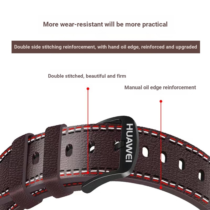 Phù Hợp Dây Đeo Bằng Da Thật Cho huawei / huawei gt4 46mm / gt3 46mm / gt2 46mm / pro / gt / gt2e / 3 / 3pro / glory magic222mm