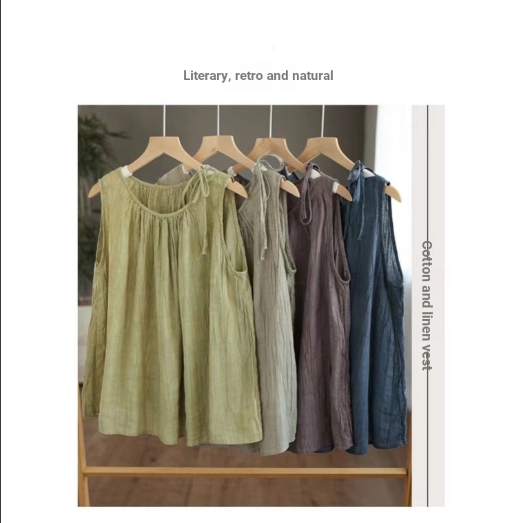 Áo Sát Nách Dáng Rộng Phong Cách Thời Trang retro Mùa Hè Hàng Mới 2023