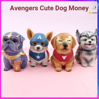 Ống Heo Tiết Kiệm Hình avengers Hoạt Hình Sáng Tạo Trang Trí Nhà Cửa