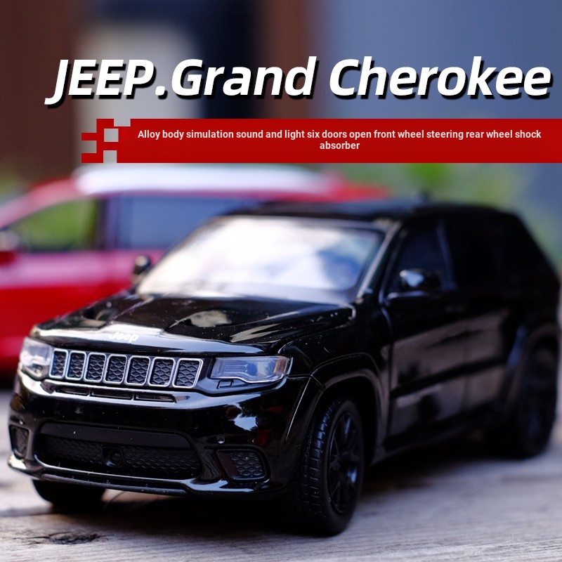 Jeep Mô Hình Xe Hơi jeep grand cherokee Bằng Hợp Kim Có Đèn Và Âm Thanh Tỉ Lệ 1: 32