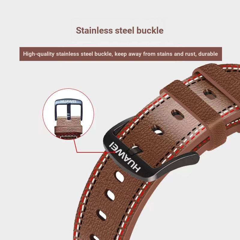 Phù Hợp Dây Đeo Bằng Da Thật Cho huawei / huawei gt4 46mm / gt3 46mm / gt2 46mm / pro / gt / gt2e / 3 / 3pro / glory magic222mm