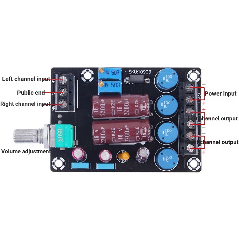 1 Bảng Mạch Khuếch Đại Âm Thanh Kỹ Thuật Số ta2024 2.0 15w * 2 12v Cho Máy Tính