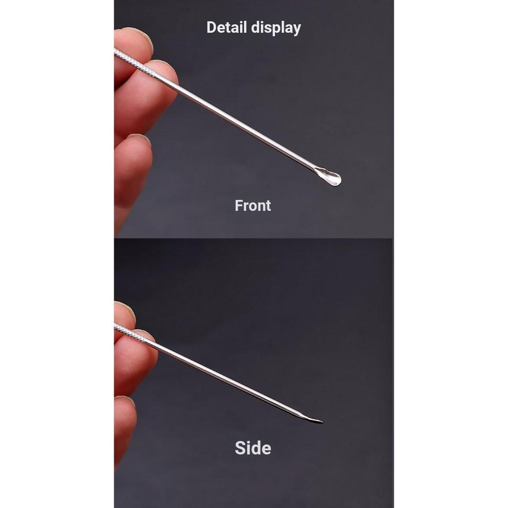 Bộ Muỗng Lấy Ráy Tai Cán Tre Siêu Dài Bằng Thép Siêu Mịn