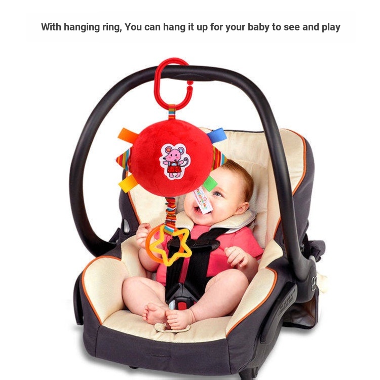 Quả Bóng Vải Mềm Màu Đỏ Dành Cho Bé Sơ Sinh 0-3 Tháng Tuổi