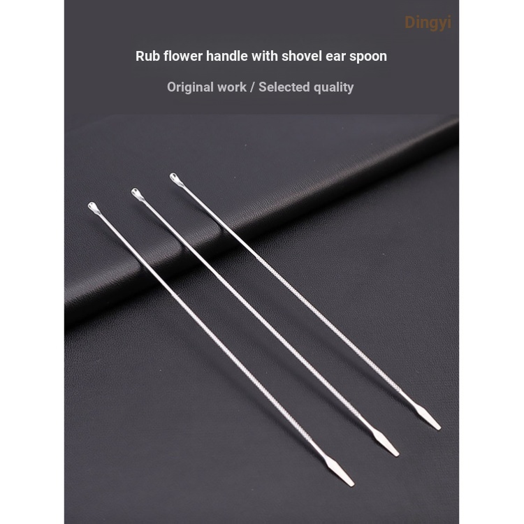 Bộ Muỗng Lấy Ráy Tai Cán Tre Siêu Dài Bằng Thép Siêu Mịn