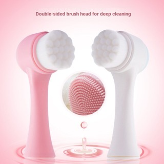 Ba Chiều Hai Mặt Rửa Mặt Bàn Chải Tóc Mềm Silicone Dụng Cụ Rửa Mặt Hộ Gia Đình Hướng Dẫn Sử Dụng Rửa Mặt Bàn Chải Rửa Mặt Dụng Cụ Tiện Dụng Sâu Cle